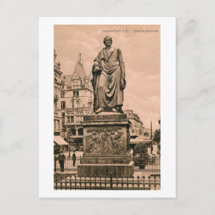 Vintage Goethe-Denkmal Frankfurt Deutschland Postkarte