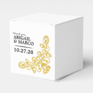 Vintage Gold 2x2-Begünstigungsbox Geschenkschachtel