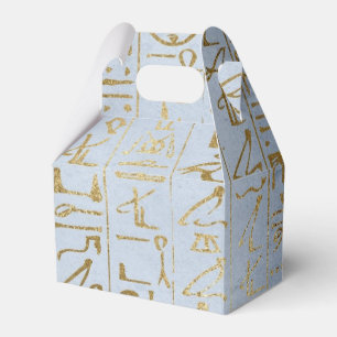 Vintage Gold ägyptischer Papierdruck Geschenkschachtel