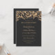 Vintage Gold Floral Wedding Party Einladung (Vorderseite/Rückseite Beispiel)