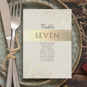 Vintage Gold-Hochzeitstabelle