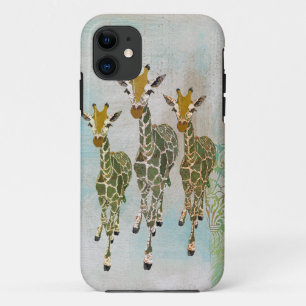 Vintage Gold & Jade Giraffen iPhone-Hülle iPhone 11 Hülle