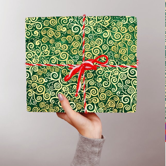 Vintage Gold Wirbel Muster Luxury Boho Klasse Seidenpapier (Von Creator hochgeladen)