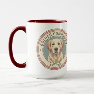Vintage Golden Companion Golden Retriever 1970 Tasse