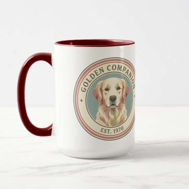 Vintage Golden Companion Golden Retriever 1970 Tasse (Links)