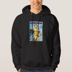 Vintage Golden Driller Tulsa Oklahoma Statue Hoodie