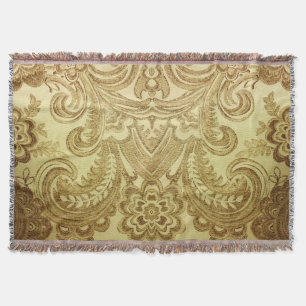 Vintage Golden Paisley Iraqi Klassiker Decke