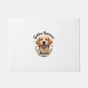 Vintage Golden Retriever Mama Hundeliebhaber-Typog Fußmatte