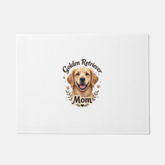 Vintage Golden Retriever Mama Hundeliebhaber-Typog Fußmatte