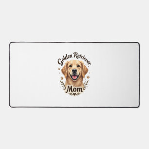 Vintage Golden Retriever Mama Hundeliebhaber-Typog Schreibtischunterlage