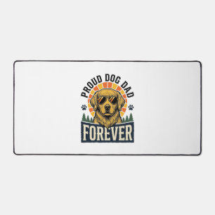 Vintage Golden Retriever Retro Design Hund Papa Sh Schreibtischunterlage