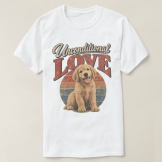 Vintage Golden Retriever Unbedingte Liebe T-Shirt