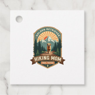 Vintage Golden Retriever Wandernde Mutter Trail-Te Geschenkanhänger