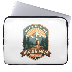 Vintage Golden Retriever Wandernde Mutter Trail Te Laptopschutzhülle