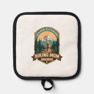 Vintage Golden Retriever Wandernde Mutter Trail-Te Topflappen