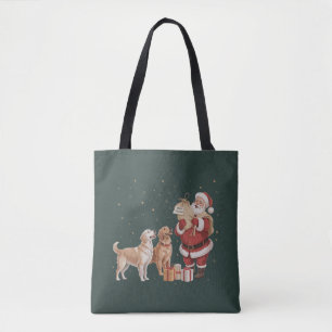 Vintage Golden Retriever Weihnachtsmann Weihnachte