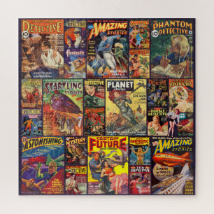 VINTAGE-GOLDENE ÄRA-MAGAZINE JIGSAW-PUZZLE PUZZLE