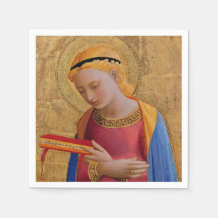 Vintage goldene Christliche Heilige Abbildung Serviette