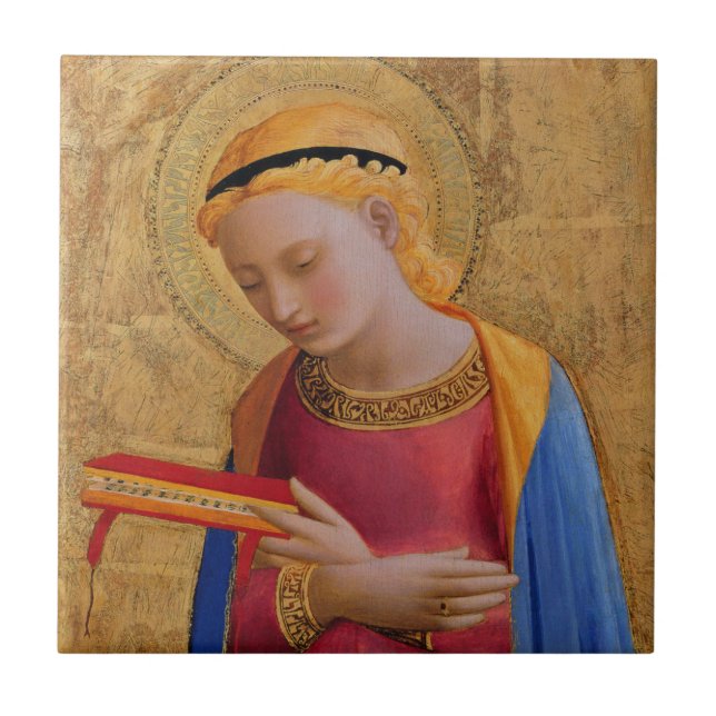 Vintage Goldene Heilige Abbildung Fliese (Vorderseite)