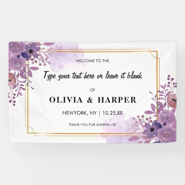 Vintage goldene Rahmenkugel blühen Banner (Horizontal)