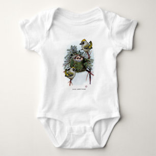 Vintage Goldhähnchen Baby Strampler