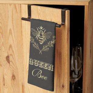 Vintage Goldkönigin Geschirrtuch