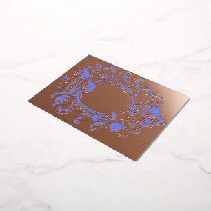 Vintage Goldkronenrahmen - Einladung Postkarte