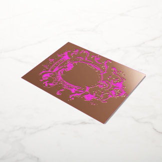 Vintage Goldkronenrahmen - Einladung Postkarte