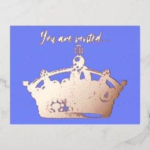 Vintage Goldkronenrahmen - Einladung Postkarte