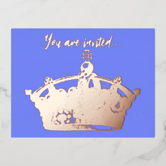 Vintage Goldkronenrahmen - Einladung Postkarte