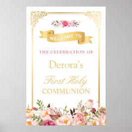 Vintage Goldrahmen | Erste Heilige Kommune Poster