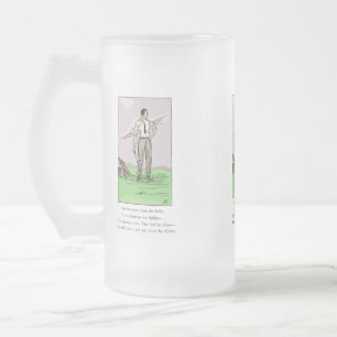 Vintage-Golf-Ditty-Trophy-Auszeichnungs-Glas-Tanka Mattglas Bierglas