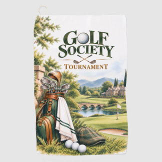 Vintage Golf Gesellschaft Turnier Handtuch