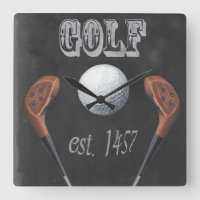 Vintage-Golf-Kreidetafel-Design