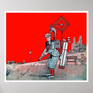 Vintage Golf Print Poster