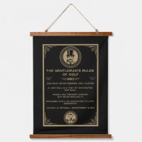 Vintage Golf Regeln Wand
