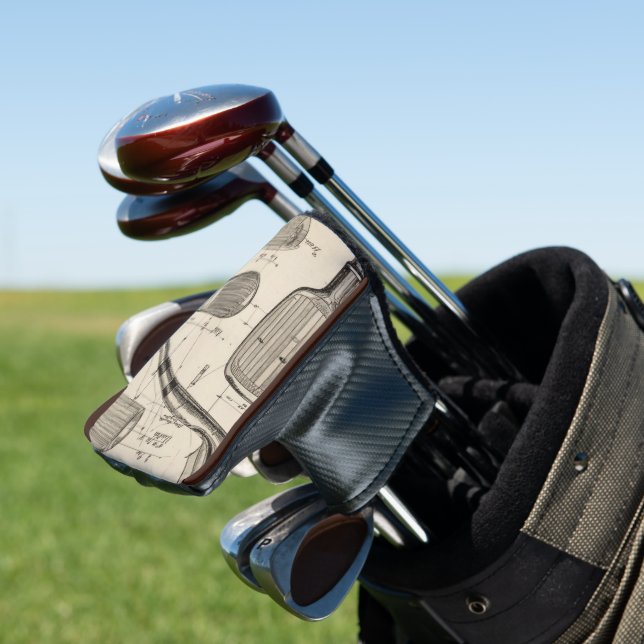 Vintage-Golf-Schutzhülle Golf Headcover (In Situ)