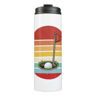 Vintage-Golfball-Loch Thermosbecher