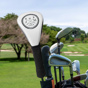 Vintage-Golfclub-Logo-Monogramm Golf Headcover