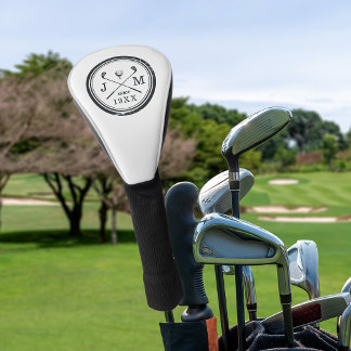 Vintage-Golfclub-Logo-Monogramm Golf Headcover