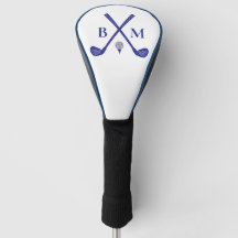 Vintage-Golfclub-Logo-Monogramm Golfkopfabdeckung
