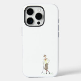 Vintage Golfer iPhone 16 Pro Hülle