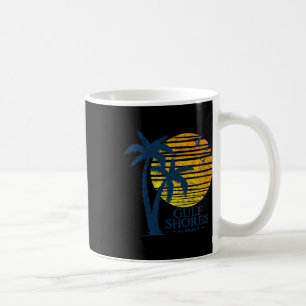 Vintage Golfküste Alabama Souvenir Beach Sunset Kaffeetasse