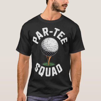 Vintage-Golfspieler Par-Squad Golfen Golfer T-Shirt