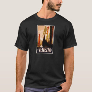 Vintage Gondel Venezia Italien Reise T-Shirt