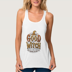 Vintage Good Witch Halloween-Schriftzug Design_1 Tank Top