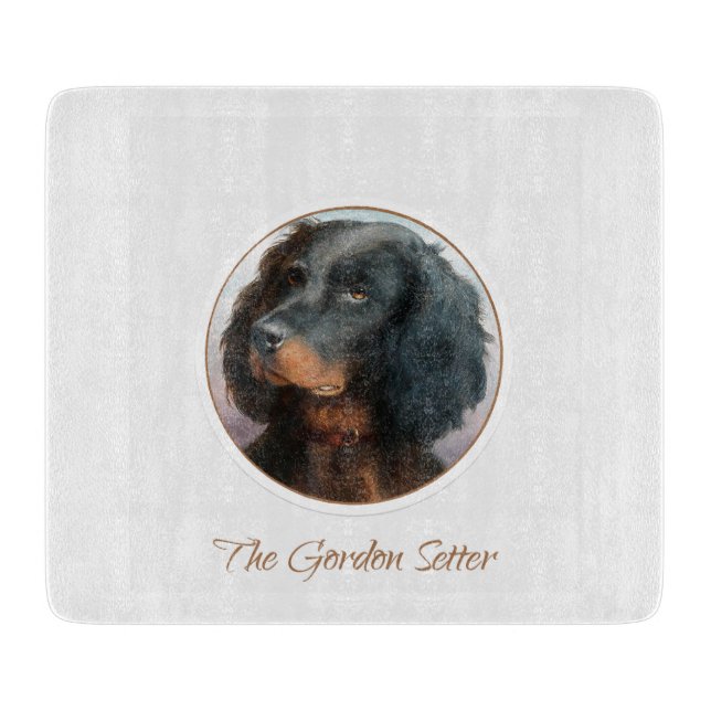 Vintage Gordon Setter Schneidebrett (Vorderseite)