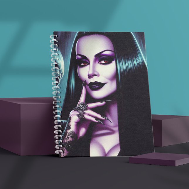 Vintage Goth Woman Notizbuch (Von Creator hochgeladen)