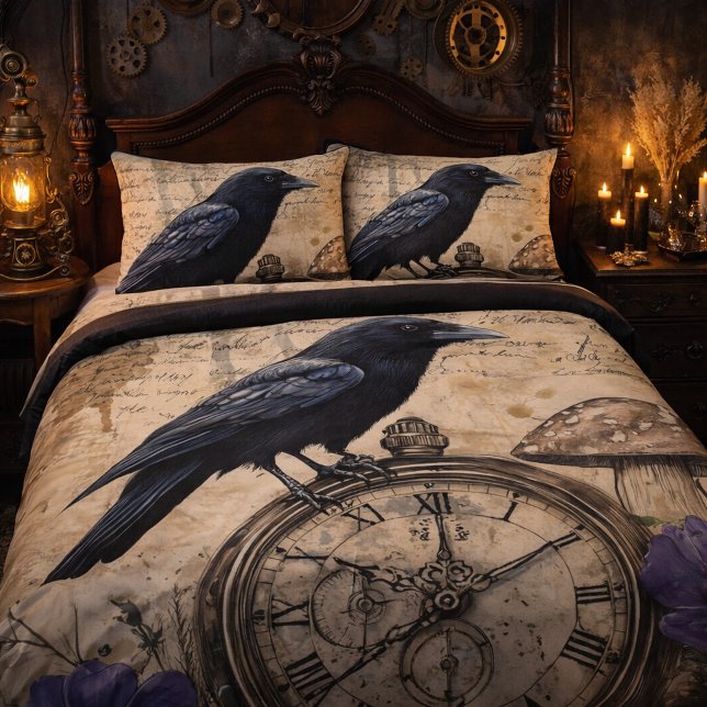 Vintage Gothic Raven Kissenbezug (Von Creator hochgeladen)
