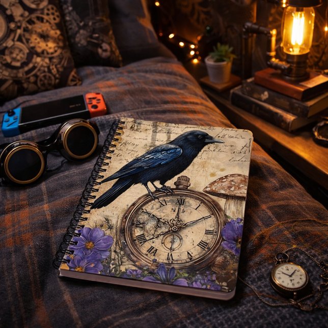 Vintage Gothic Raven Notizbuch (Von Creator hochgeladen)